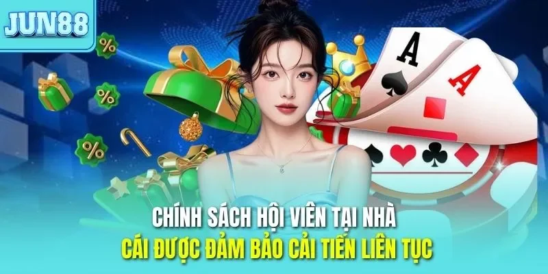 Trang chủ 308 Chính sách hội viên tại nhà cái JUN88 được đảm bảo cải tiến liên tục